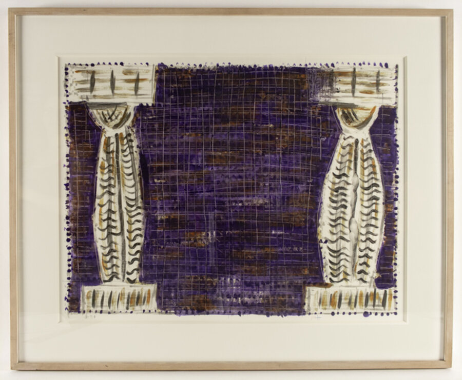 Two Columns (monotype)
