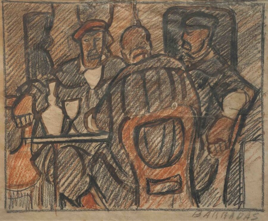 En el café