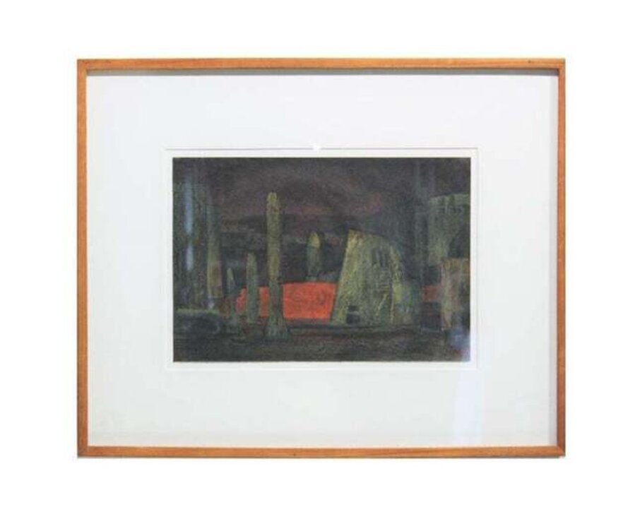 Abstract Dark Toned Italian Landscape