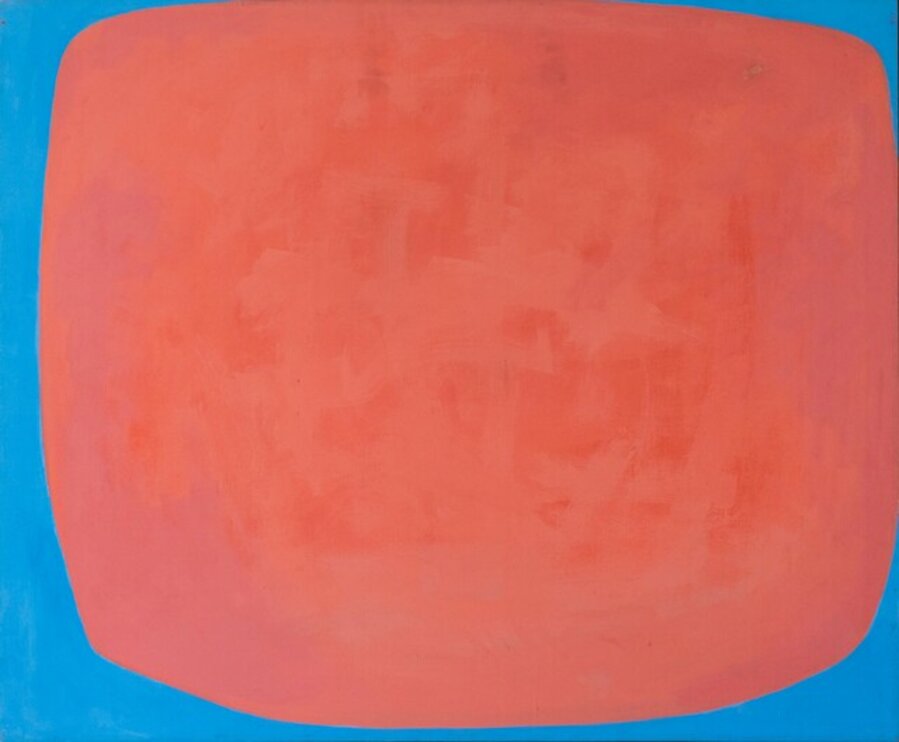 Red and Blue Abstract