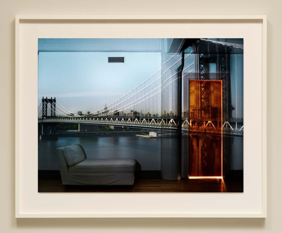 Camera Obscura: View of the Manhattan Bridge, April 30th, Afternoon