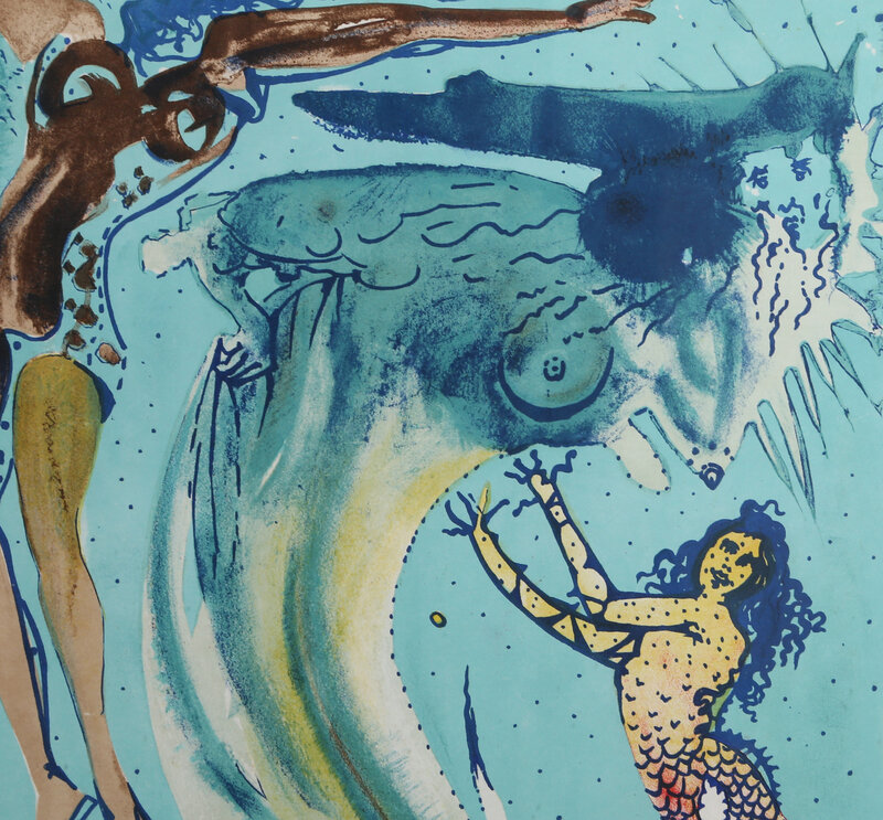 Salvador Dalí, ‘The Little Mermaid’, 1966, Print, Lithograph, RoGallery