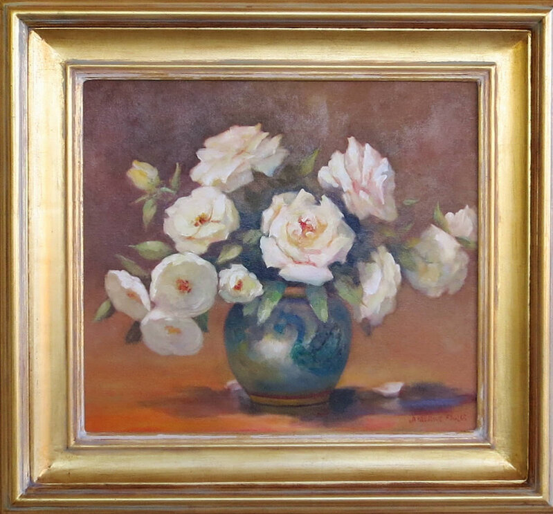 Jacqueline Fowler, ‘White Roses’, ca. 2017, Painting, Oil on Canvas, Wentworth Galleries