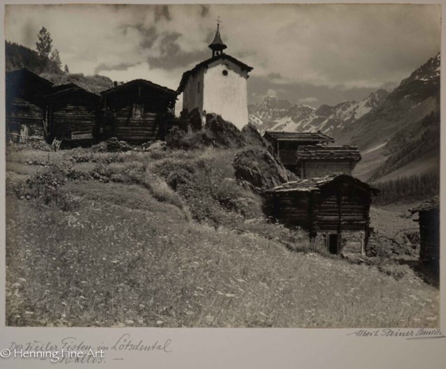 ”Der Weiler Eisten im Lotschental - Wallis. -” ("The hamlet Eisten in the Lotschental - Valais. - ")