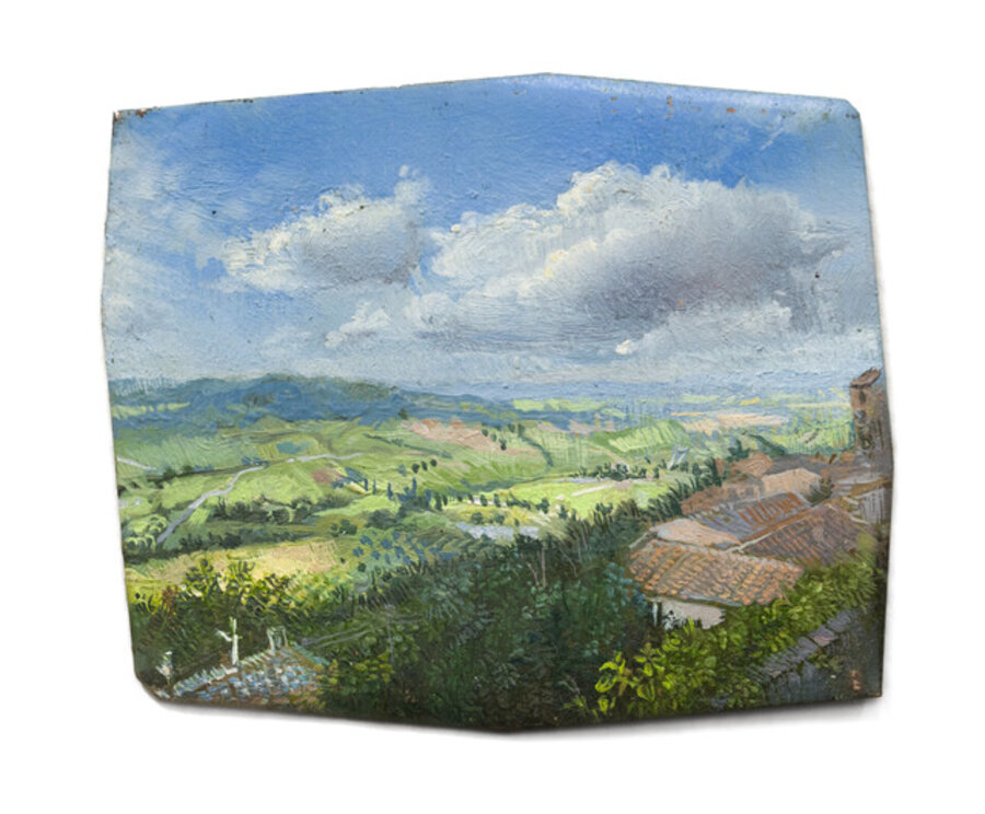Landscape Study on Daguerreotype Plate