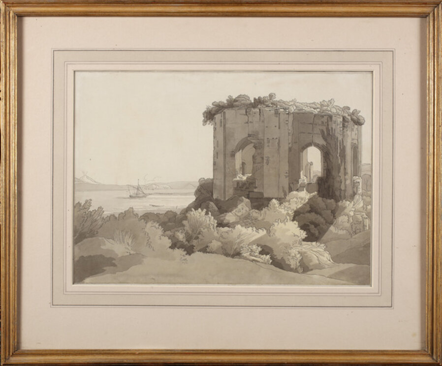 The Roman temple at Baia, Italy