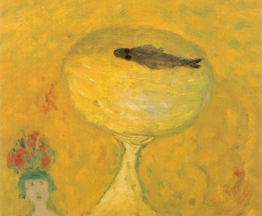 Meisje met viskom (girl with fishbowl)