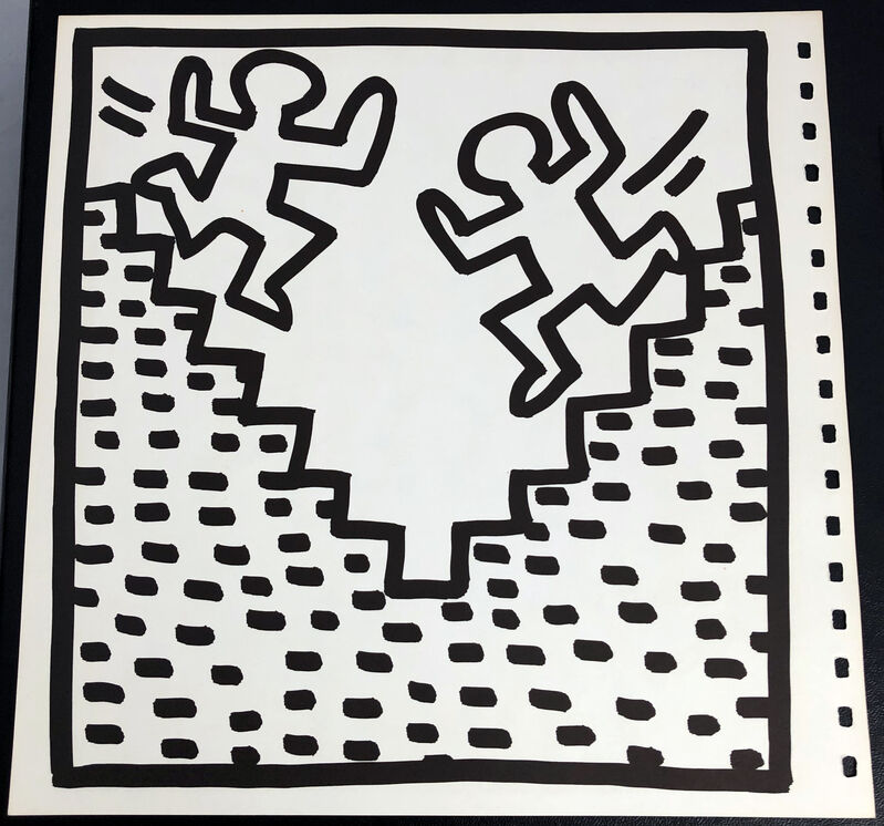 Keith Haring, ‘Keith Haring (untitled) Laser Beam lithograph 1982’, 1982, Print, Offset lithograph, Lot 180 Gallery