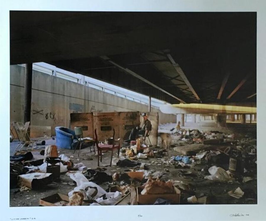 Living Under, Large Scale Chicago Color Photograph