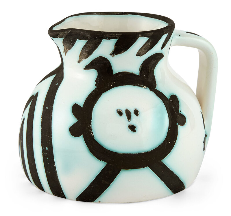 Pablo Picasso, ‘Têtes (Alain Ramie 221)’, 1953, Design/Decorative Art, Painted and partially glazed ceramic pitcher, Doyle