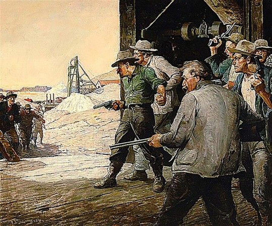 Who Made it an Issue of Six Shooters, (California Mine; Copper Sky)