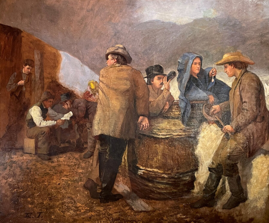 A Sly Drink at the Camp