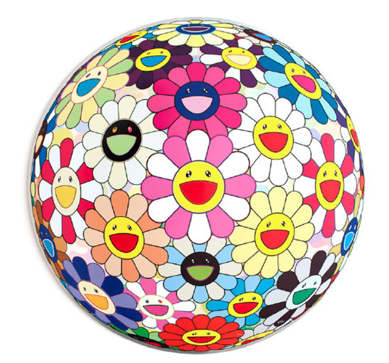 Takashi Murakami, ‘Flower Ball (3-D) Pink’, 2011, Print, Lithograph, Mary Ryan Gallery, Inc