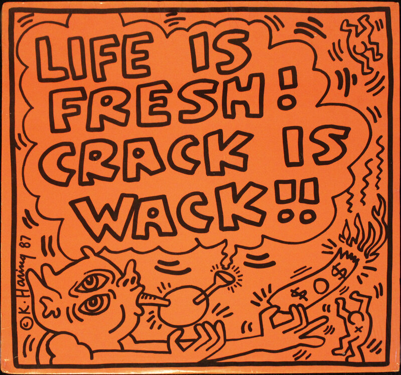 Keith Haring, ‘Crack Is Wack LP’, 1987, Ephemera or Merchandise, Vinyl LP w cover, EHC Fine Art Gallery Auction