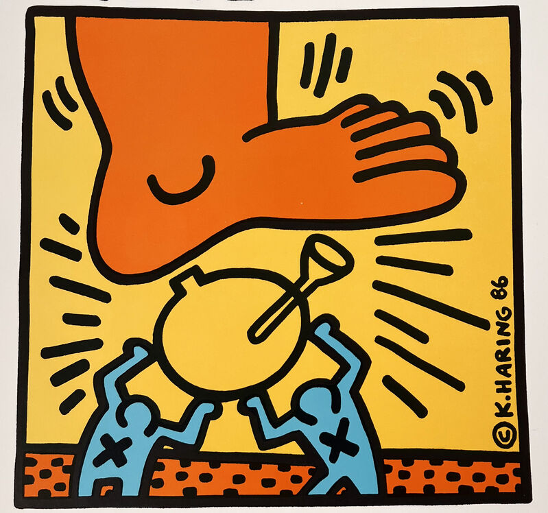 Keith Haring, ‘Keith Haring Crack Down! ’, 1986, Posters, Offset lithograph, Lot 180 Gallery