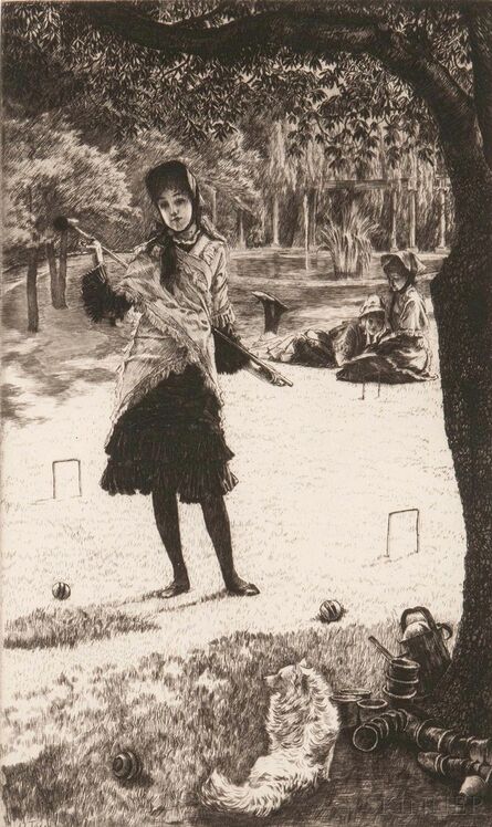 James Tissot, ‘Le croquet’, 1878