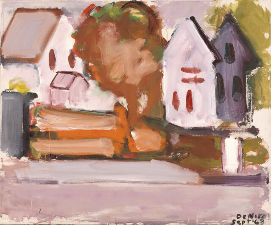 Landscape with White Houses