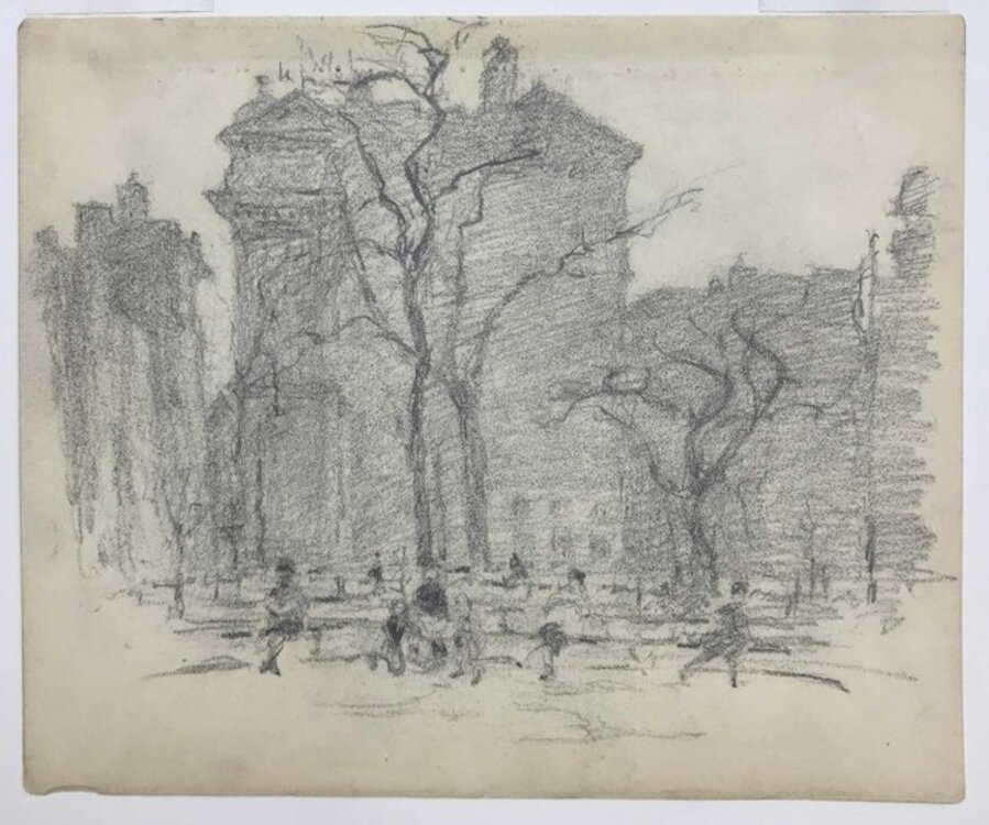 Untitled (Man Reading in Madison Square Park)