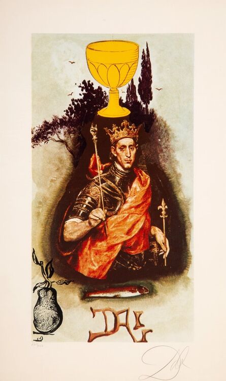 Salvador Dalí, ‘King of Cups, from Lyle Stuart Tarot Prints’, 1978
