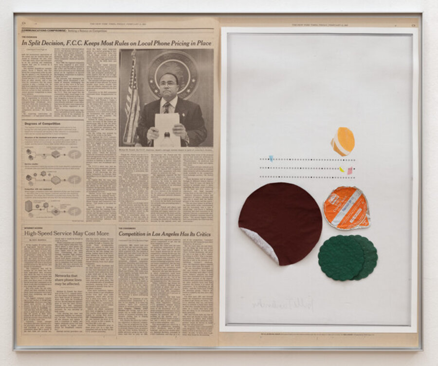 Collage d’atelier (THE NEW YORK TIMES) -série Remake ‘binaire’/journal´