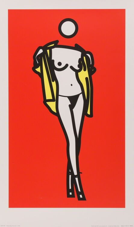 Julian Opie, ‘Woman taking off man's shirt, 5’, 2003