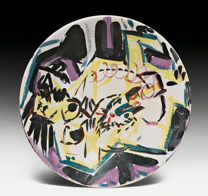 A.R. Penck, ‘Untitled’, 1991, Design/Decorative Art, Ceramic plate with faience painting, Koller Auctions