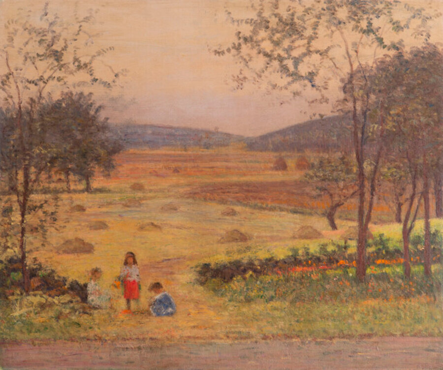 Children Picking Flowers