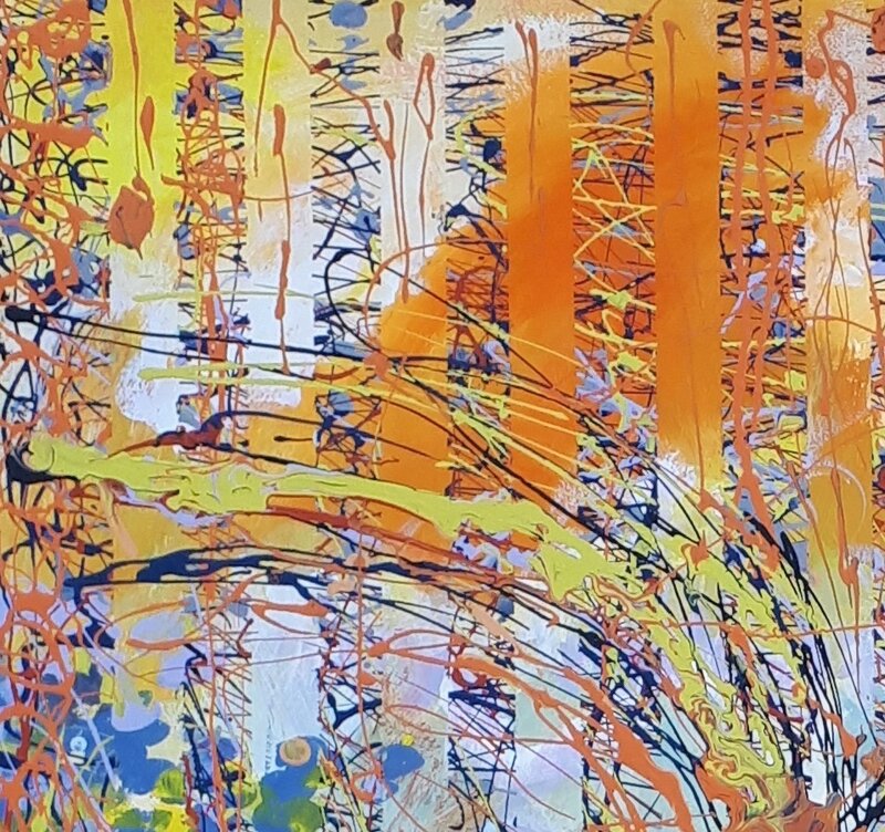 Harold Richter, ‘Abstract painting,"Sunday Morning"’, 2014, Painting, Acrylic on canvas, Gallery Fedorova