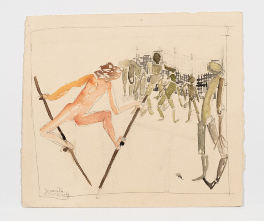 Study for 'Walking'