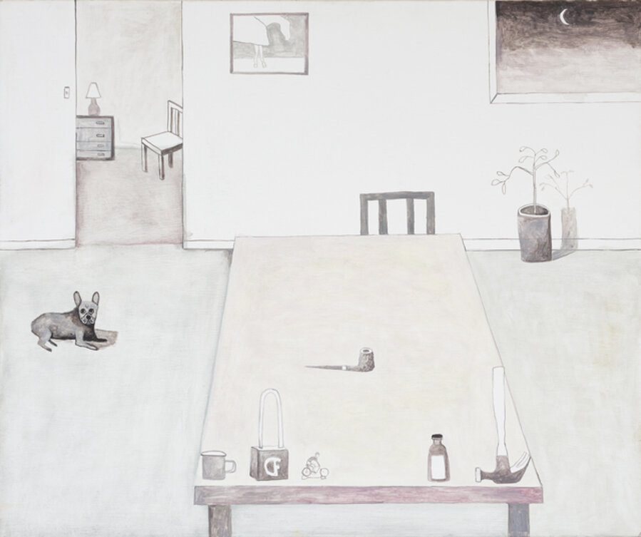 Interior with French Bulldog