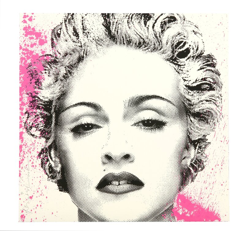 Mr. Brainwash, ‘Happy B-Day Madonna (Silver)’, 2017, Print, Hand Embellished Screenprint, Chiswick Auctions