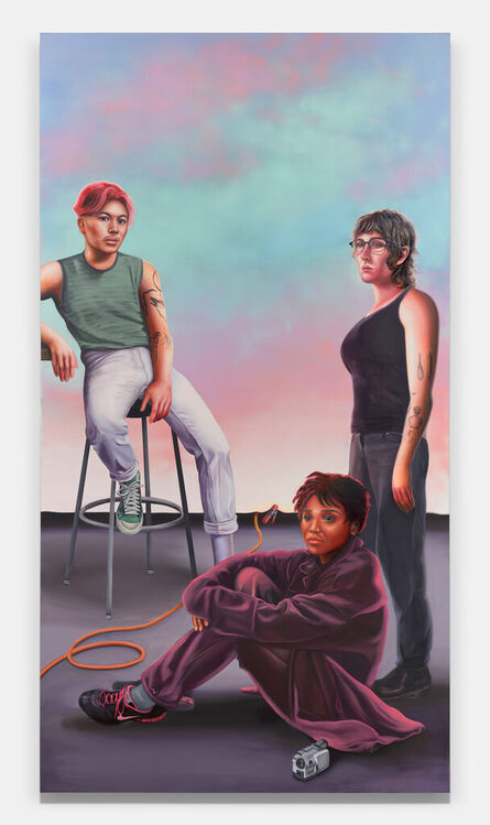 Alannah Farrell, ‘Maddox, Jasiel, and Frankie in the studio (Bushwick)’, 2023