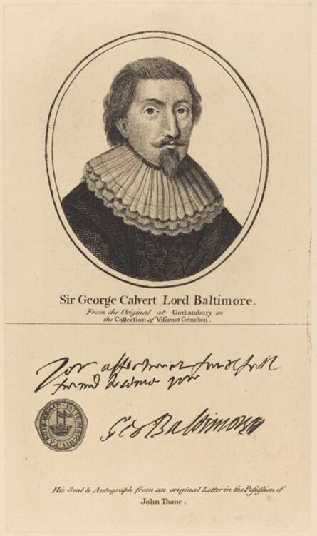 John Thane, ‘Sir George Calvert, Lord Baltimore’