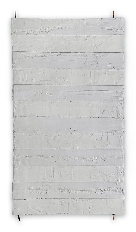 Pierre Auville, ‘White Stripes (Abstract painting)’, 2016