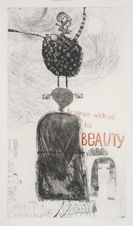 David Hockney, ‘Kaisarion with all his beauty’, 1961