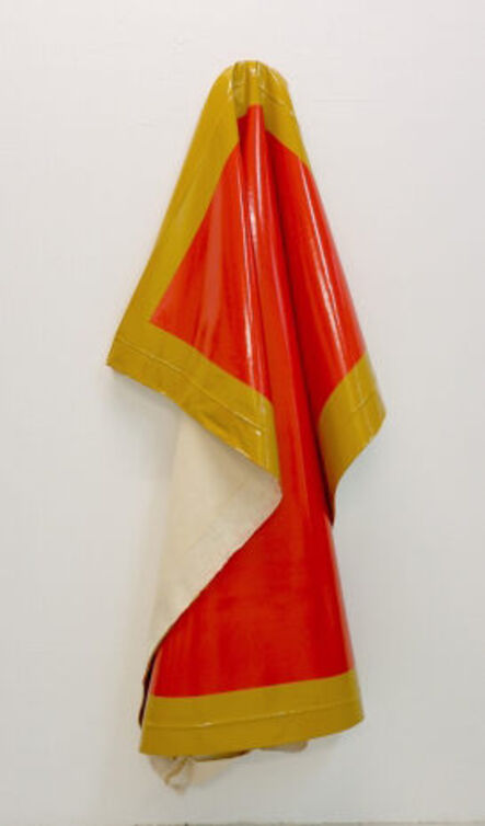 Angela de la Cruz, ‘Deflated (Red/Ochre)’, 2013-2022