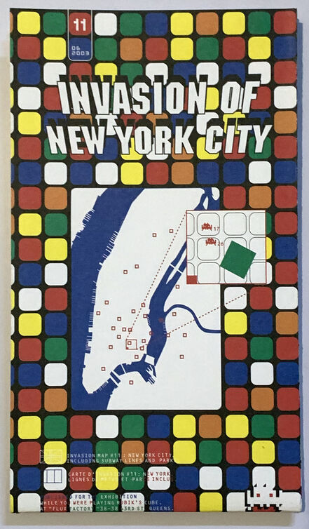 Invader, ‘Invasion of New York Map’, Unknown