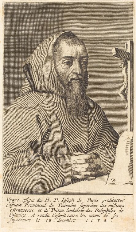 Claude Mellan, ‘François Le Clerc Du Tremblay, Known as Père Joseph’, in or after 1638