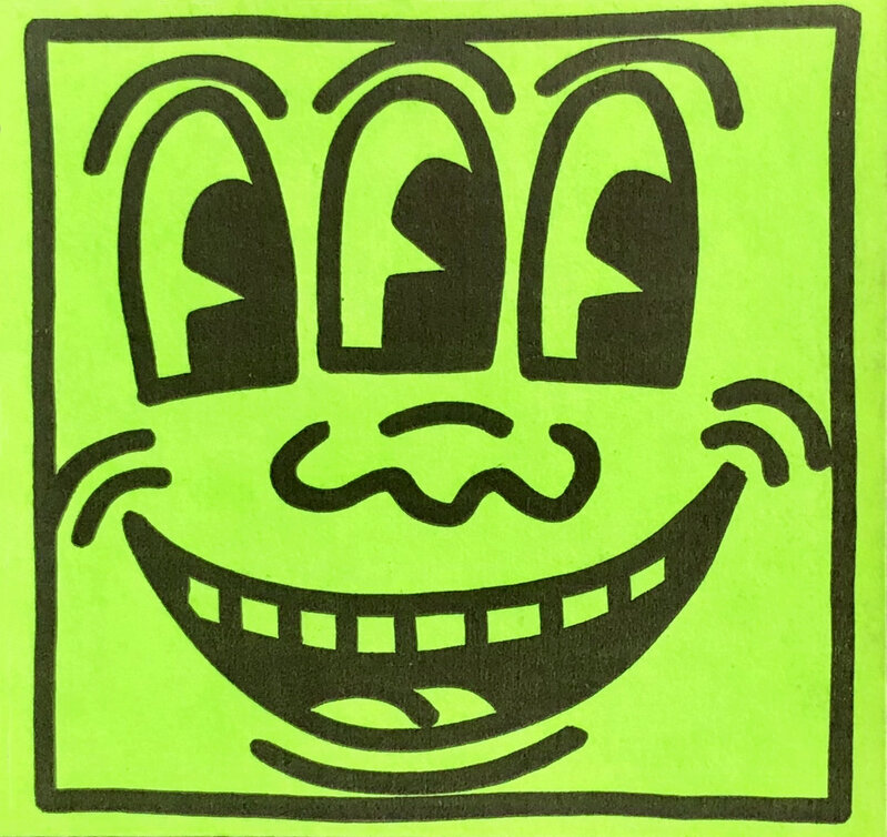 Keith Haring, ‘Original Keith Haring Three Eyed Smiling Face sticker circa early 80s’, ca. 1982, Ephemera or Merchandise, Offset printed, Lot 180 Gallery