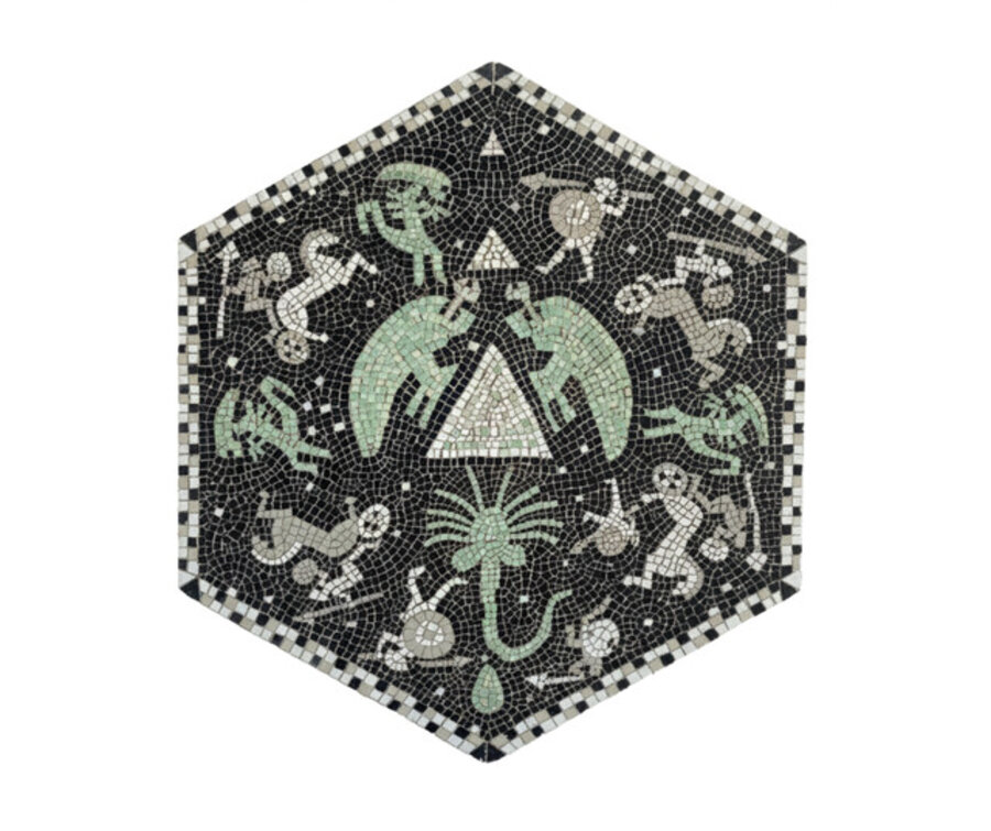 Rhoman Mosaic depicting the Grand Opening Ceremony of the Great Pyramid
