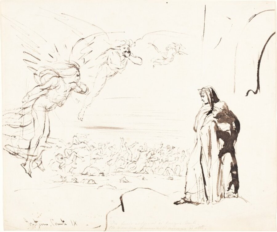 Scene from the Inferno (canto IX)