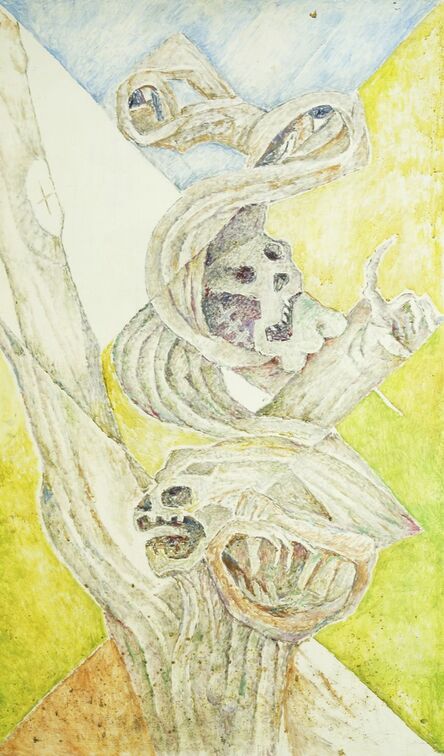 Marie Vorobieff Marevna, ‘Skulls in a tree’, c.1970