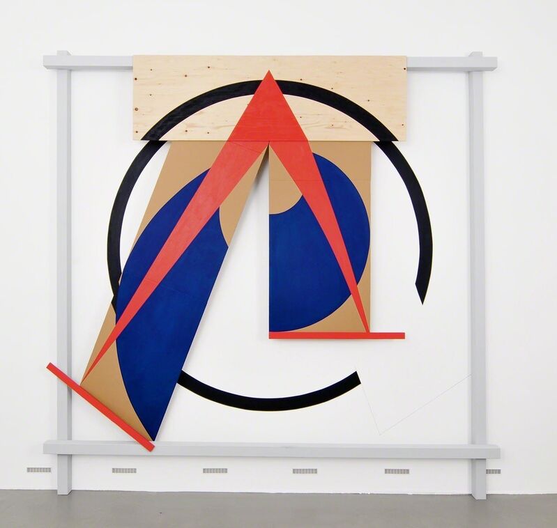 Michael Kidner, ‘SPLIT SPHERE ’, 1992, Installation, Acrylic on wood, cardboard and wallpaint, Galerie Hubert Winter