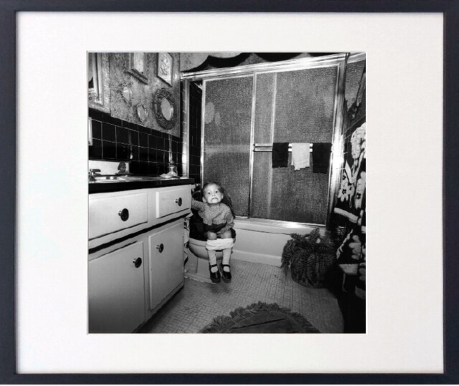 Cousin Jennifer Cash Wiener on the Throne, Rosh Hashanah, North Massapequa, NY, 1975