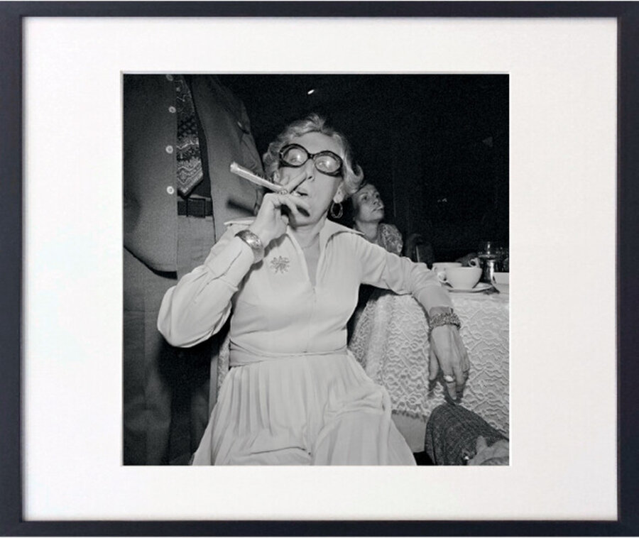 Woman with Cigar at a Wedding The Huntington Town House Huntington, NY April