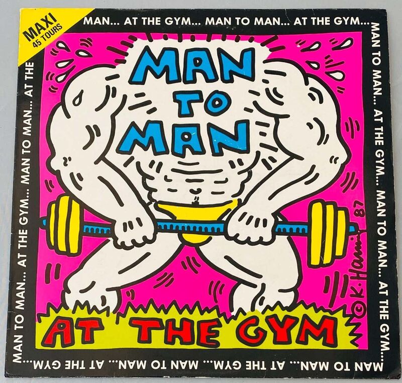 Keith Haring, ‘Rare Original Keith Haring Vinyl Record Art ’, 1987, Mixed Media, Offset lithograph on record album cover, Lot 180 Gallery