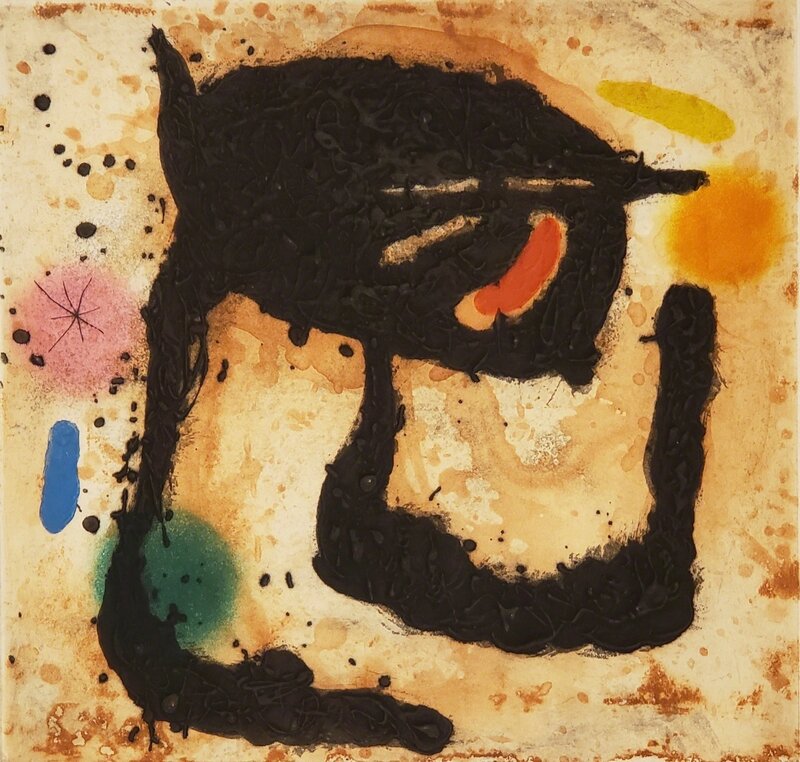 Joan Miró, ‘Le Dandy ’, 1969, Print, Color Aquatint and Etching with Carborundum on Mandeure rag paper., Off The Wall Gallery