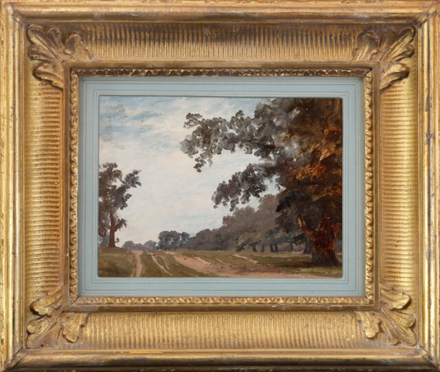 Hyde Park from the artist’s painting room window at Knightsbridge