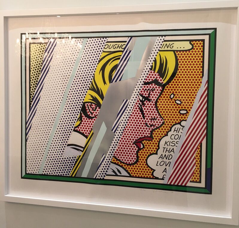 Roy Lichtenstein, ‘Reflections Series: Reflections on Girl’, 1990, Print, Lithograph, screenprint, relief, and metalized PVC collage with embossing on mold-made Somerset paper, Coskun Fine Art