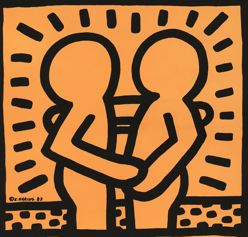 Keith Haring, ‘Keith Haring David Bowie Vinyl Record Art (Keith Haring album art)’, 1983, Mixed Media, Offset lithograph on album record cover, Lot 180 Gallery
